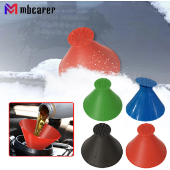 Car Ice Scraper Auto Car Window Windshield Scraping Snow Shovels Oil Funnel Snow Window Scrapers Remover Deicing Cone Auto Tools