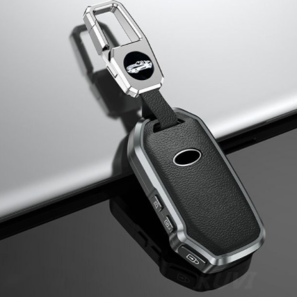 Full Cover Leather Remote Car Key Case KeyChain For KIA Sportage R GT Stinger GT Sorento Cerato Forte2018 2019 Key Shell Holder