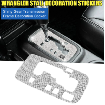 Bling Gear Shift Box Trim Sticker Panel Cover for Jeep Wrangler JK JKU 2012-2018 Car Styling Decoration Interior Accessories