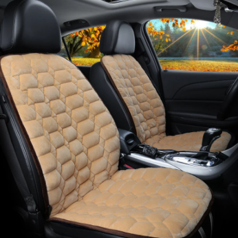12V Car Heated Seat Covers Winter Plush Front Seat Cushion Universal Heating Seat Pad Automobile Warm Interior Accessories