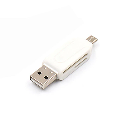 NEW Micro USB & USB 2 in 1 OTG Card Reader High-speed USB2.0 Universal OTG TF/SD for Android Computer Extension Headers