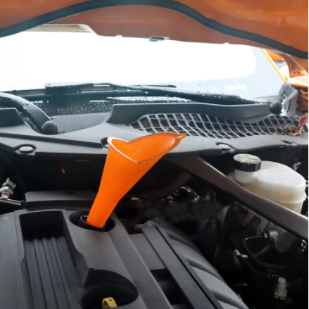 Multipurpose Long Stem Plastic Funnel for Cars, Gas Tanks, Engine Oil, Water, Diesel Fuel, Kerosene, Gasoline, and Other Liquids