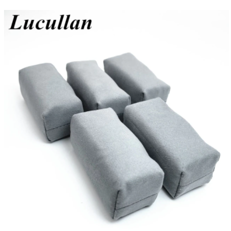 Lucullan Car Detailing Suede Sponge Applicator Use With Ceramic Coating For Cars Paint, Metal, Plastic Trim, Rubber & Glass