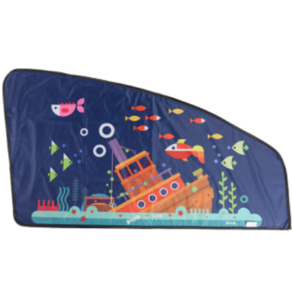 Universal Car Sun Shade Cover Curtain Suction Cup Cartoon Proof Side Window Sunshade Cover For Baby Kids