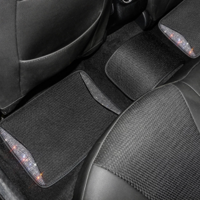 New Diamond Car Mats Bling Rhinestone Floor Carpet Universal Fit Auto Interior Waterproof Car Accessories for Woman Dropshipping