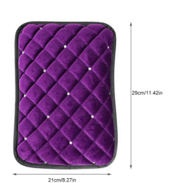 Car Armrest Mat Interior Auto Armrests Storage Box Mats Universal Armrest Cushion Cover Pad Automobiles Protector PU Leather Pad