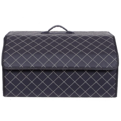 Car Trunk Organizer Storage Box Waterproof Large Capacity Storage Bag Stowing Tidying Leather Folding Car Accessories