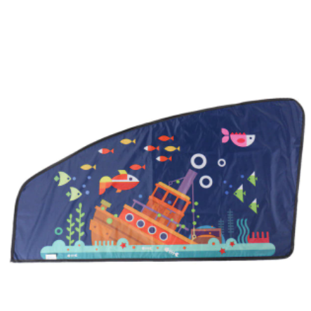 Universal Car Sun Shade Cover Curtain Suction Cup Cartoon Proof Side Window Sunshade Cover For Baby Kids