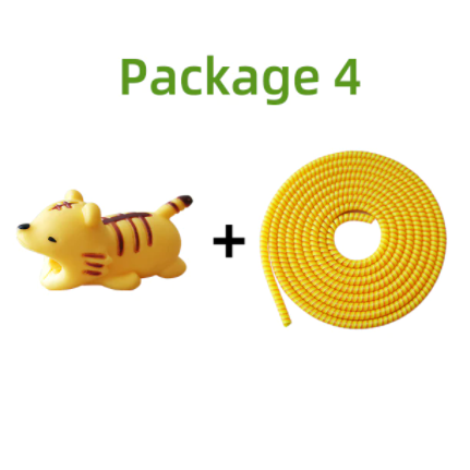 Cable Protector Winder Cartoon Animal and Anti-break Spring Protection Rope For iPhone USB Charging Cable Organizer