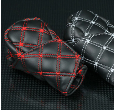 2 in 1 Set Professional Car Interior Shift Knob Cover Car Faux Leather Gear Shift Knob Cover Hand Brake Cover Sleeve