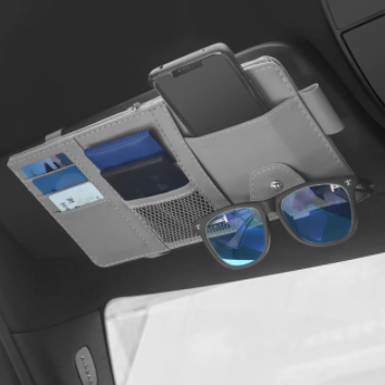 Car Sun Visor Organizer Multi-Pocket Auto Interior Accessories Pocket Organizer Car Document Storage Pouch Pen Holder