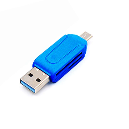 NEW Micro USB & USB 2 in 1 OTG Card Reader High-speed USB2.0 Universal OTG TF/SD for Android Computer Extension Headers