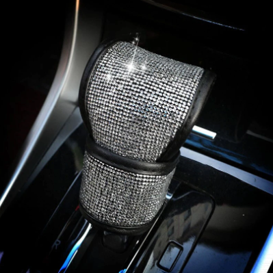 Bling Bling Rhinestones Crystal Car Seat Belt Cover Shoulder Pads Car Shifter Gear Hand Brake Covers Auto Interior Accessories