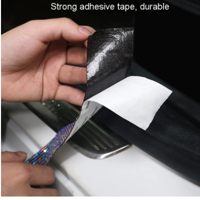 4pc Car Door Edge Protector Sticker Strip Color Rhinestone Crystal Anti Collision Edge Guard Scratch Protector DIY Car-styling