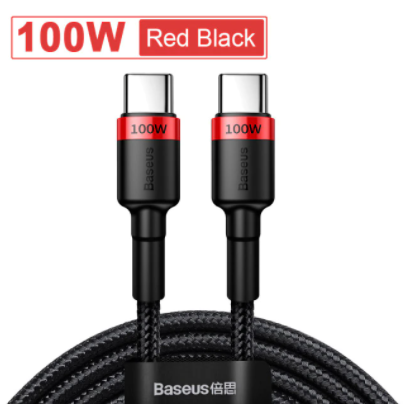 Baseus USB C to USB Type C Cable for MacBook Pro Quick Charge 4.0/3.0 100W PD Fast Charging for Samsung Xiaomi mi Charge Cable
