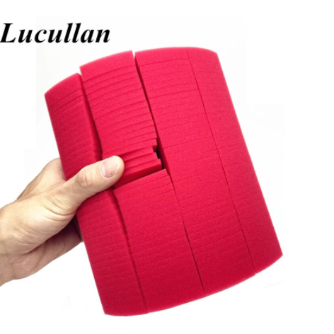 Lucullan-esponjas de rejilla de espuma Jumbo Premium, mango de EVA de fácil agarre, esponja superabsorbente de corte cruzado para lavado de coches