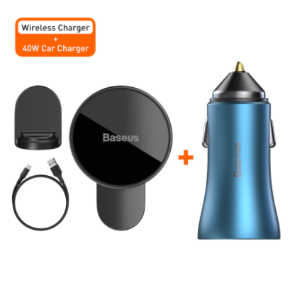 Baseus Magnetic Car Phone Holder Wireless Charger for iPhone 13 iPhone 12 Pro Max Wireless Charging Car Charger Phone Holder