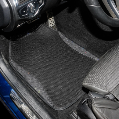 New Diamond Car Mats Bling Rhinestone Floor Carpet Universal Fit Auto Interior Waterproof Car Accessories for Woman Dropshipping