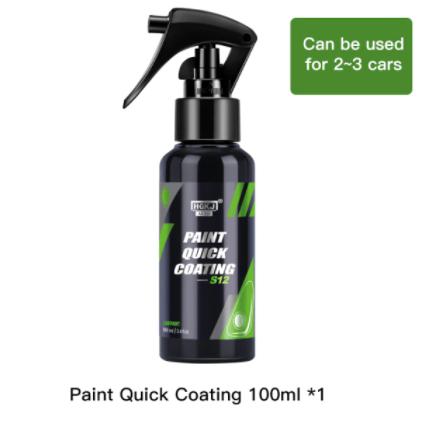 Ceramic Coating More Shine Fortify Quick Coat Hydrophobic Polish Waterless Car Wash Wax and Long Lasting Protection S12 HGKJ
