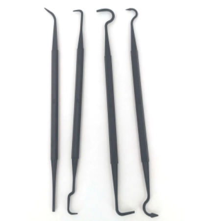 Multipurpose Car Detailing Cleaning Tool Accessories Wire Brushes and 4 Nylon Picks Pick and Brush Set 3 Double-headed Finished