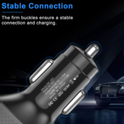 USLION 75W Car Charger Quick Charge 3.0 6 Ports USB Charger For iPhone 13 12 Pro Samsung Xiaomi Portable Mobile Phone Charger