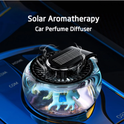 New Solar Aromatherapy Car Perfume Household Essential Oil Fragrance Mini Air Freshener Diffuser Fully Automatic Turbo Fragrance