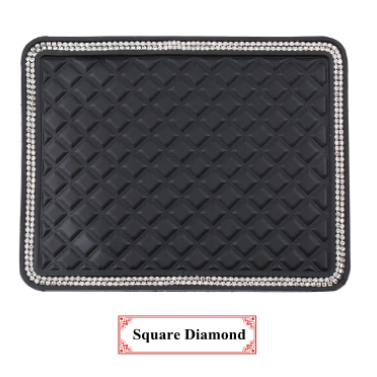 18*14cm Anti Slip Mat Crystal Rhinestone Automobile Silicone Non-Slip Mat Pad Car Sticky for GPS Phone Car Interior Accessories