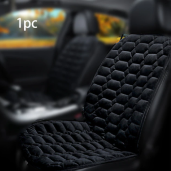 12V Car Heated Seat Covers Winter Plush Front Seat Cushion Universal Heating Seat Pad Automobile Warm Interior Accessories