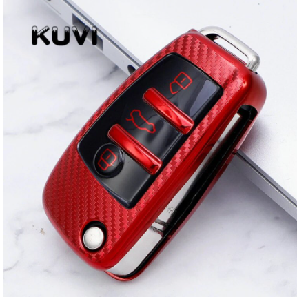 TPU Carbon Fiber Texture Car Key Cover Full Case For Audi A3 A4 A4L B5 B6 B7 B8 B9 A5 A6 A6L C5 C6 Q3 Q5 Q7 S5 S7 RS3 TT 2020