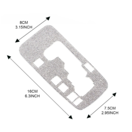 Bling Gear Shift Box Trim Sticker Panel Cover for Jeep Wrangler JK JKU 2012-2018 Car Styling Decoration Interior Accessories
