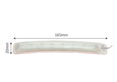 2Pcs LED Car Turn Signal Light Auto Rearview Mirror Indicator Lamp Soft Flashing FPC Yellow 9 SMD Amber Light Source Universal