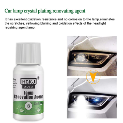 Car Headlight Repair Polishing Scratch Remover Tool Oxidation Refurbishment Lamp Cleaning Window Glass Cleaner HGKJ 8