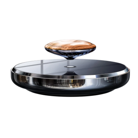 New Solar Car Aromatherapy Magnetic Rotating Metal Car Perfume Freshener High-end Men's Balm Ornaments Lasting Light Fragrance