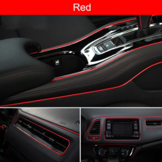 Car Moulding Decoration Flexible Strips 5M Interior Auto Mouldings Car Cover Trim Dashboard Door Edgein Car-styling Universal