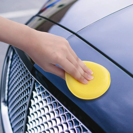polyurethane Cars Paint Waxing Sponges Round Auto Plated crystal Accessories Car Paint Detailing Care Tools 12PCS