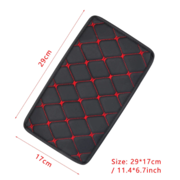 1 PC Universal Car Armrest Mat Waterproof Auto Storage Box Mats Leather Cushion Cover Pad Car Interior Protector Accessories