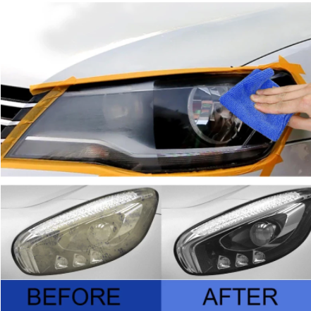 HGKJ 8 Car Headlight Repair Renovation Lamp Polishing Agent Cleaning Rag Sandpaper Kit Universal Refurbish Car Polishing Kit