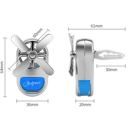 Air Freshener Car Perfume Diffuser Alloy Four Leaf Auto Outlet Perfume Clip Auto Aromatherapy Fragrance Car Interior Decoration