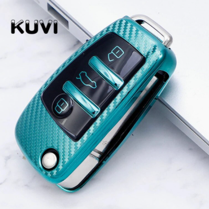 TPU Carbon Fiber Texture Car Key Cover Full Case For Audi A3 A4 A4L B5 B6 B7 B8 B9 A5 A6 A6L C5 C6 Q3 Q5 Q7 S5 S7 RS3 TT 2020