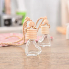 Glass transparent refillable car perfume perfume air freshener hanging bottle fragrance diffuser interior decoration accessories