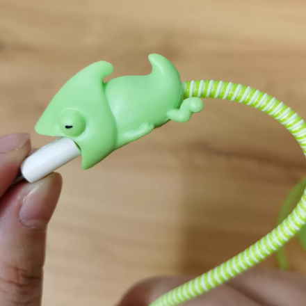 Cable Protector Winder Cartoon Animal and Anti-break Spring Protection Rope For iPhone USB Charging Cable Organizer