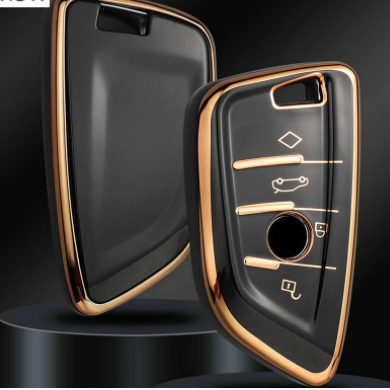 Plating TPU Car Key Case Shell Cover Fob For BMW X1 X3 X4 X5 F15 X6 F16 G20 G30 1 3 5 7 Series G11 G32 F11 F39 F48 G01 G02 G07