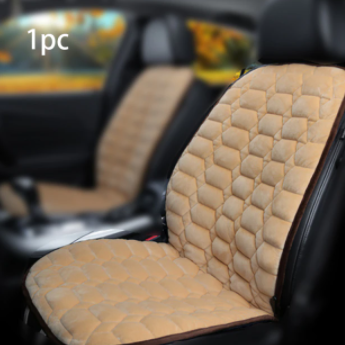 12V Car Heated Seat Covers Winter Plush Front Seat Cushion Universal Heating Seat Pad Automobile Warm Interior Accessories
