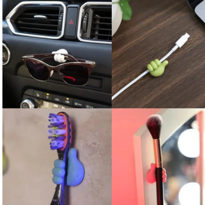 Car Hooks Organizer Mini Hand Clips Plastic Rivets Organizer USB Cable Headphone Key Storage Car Adhesive Hook Accessories