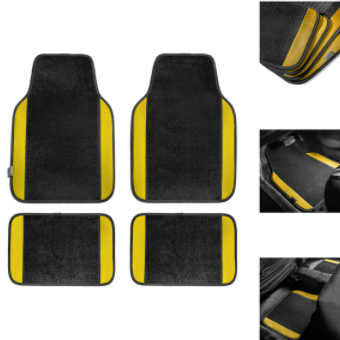 4pcs Universal Car Floor Mats Foot Pad For Renault Scenic Koleos Laguna Megane Latitude Logan Sandero Duster Kadjar Clio Espace