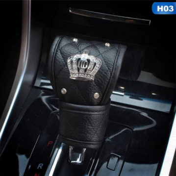 Universal Crystal Crown Car Seat Belt Cover Hand Brake Gear Cover Auto Seat Belt Shoulder Pad Car Styling Suits For All Car