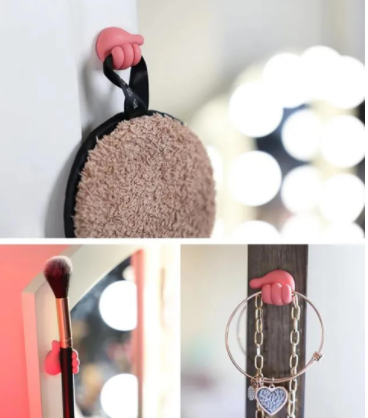 Car Hooks Organizer Mini Hand Clips Plastic Rivets Organizer USB Cable Headphone Key Storage Car Adhesive Hook Accessories