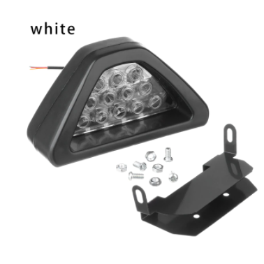 Universal Brake Signal Lamp F1 Style Triangle Sporty 12LED Rear Fog Light Tail Third Brake Lamp DRL For JDM BBA