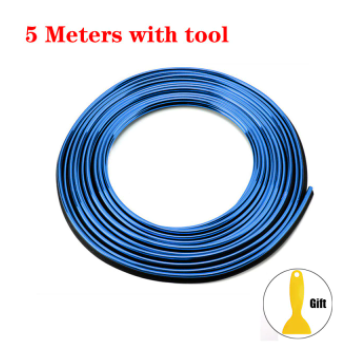 Car Moulding Decoration Flexible Strips 5M Interior Auto Mouldings Car Cover Trim Dashboard Door Edgein Car-styling Universal