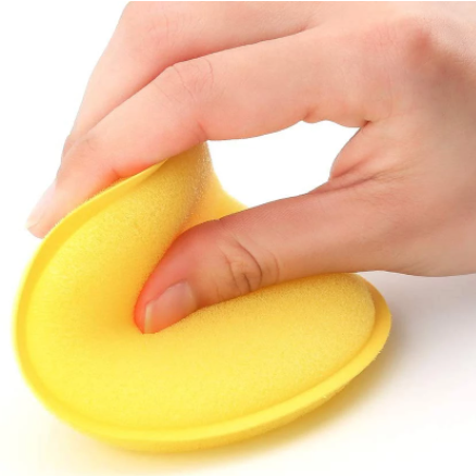 polyurethane Cars Paint Waxing Sponges Round Auto Plated crystal Accessories Car Paint Detailing Care Tools 12PCS